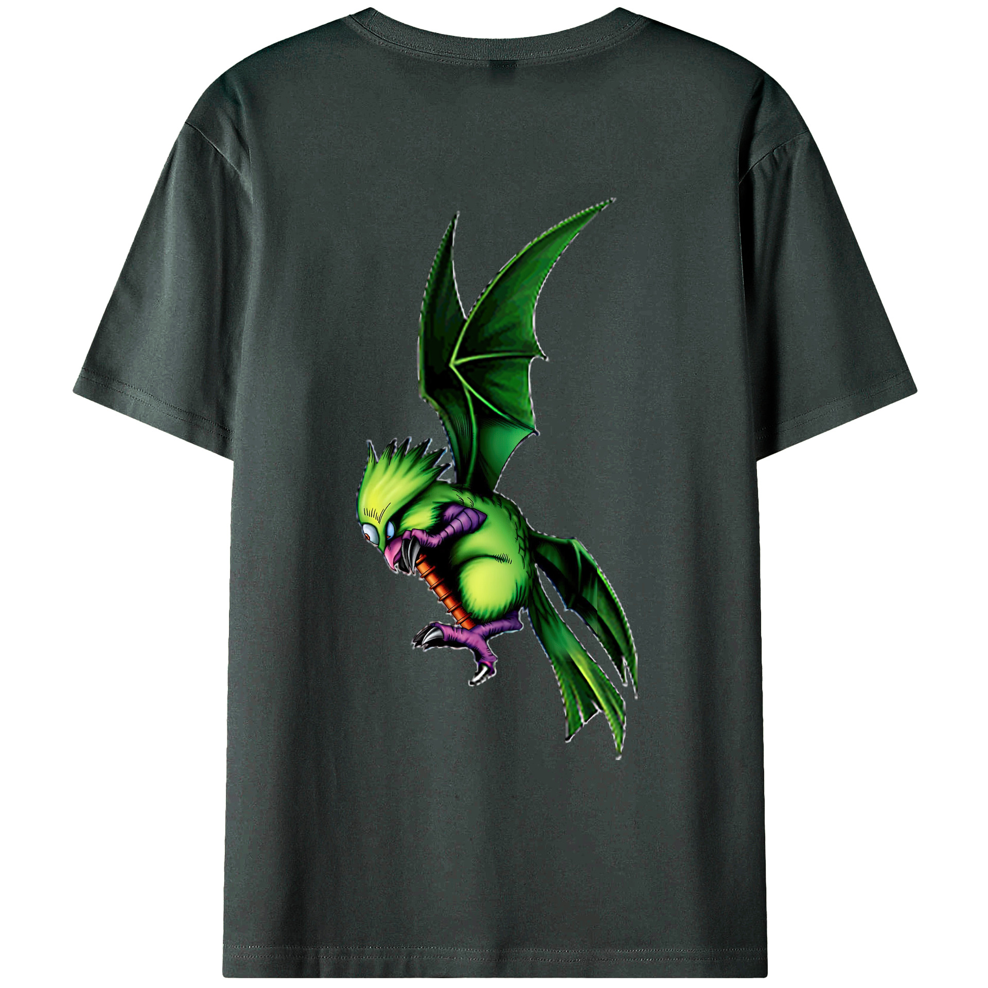 （画像用） 遊☆戯☆王 Yu-Gi-Oh! 綿100％ メンズ半袖Tシャツ（バックプリント） 通気性